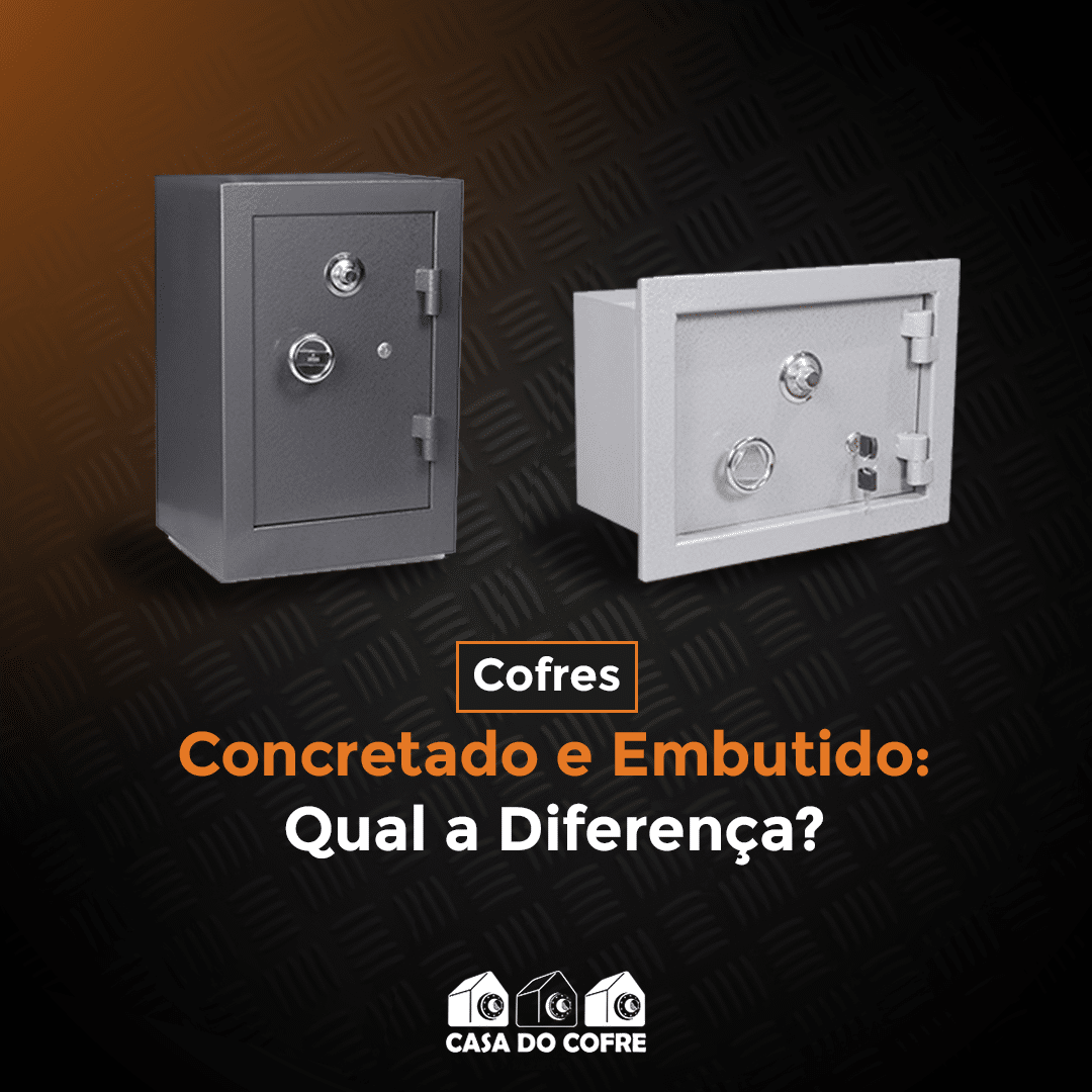 Cofre Concretado e Cofre Embutido: